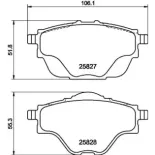 HELLA 8DB355021-001 Juego de pastillas de freno
