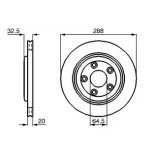BOSCH 0986478777 Disco de freno (Unidad)
