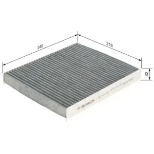 BOSCH 1987432357 Filtro, aire habitáculo
