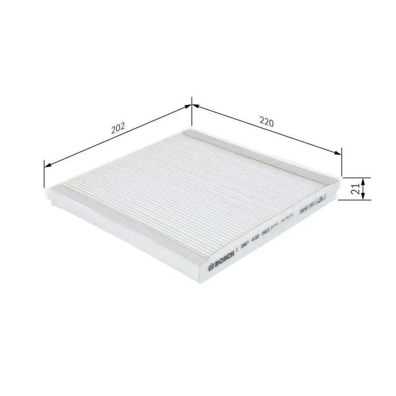 BOSCH 1987432063 Filtro, aire habitáculo