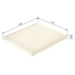 BOSCH 1987432106 Filtro, aire habitáculo