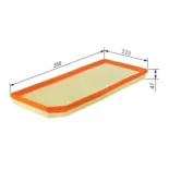 BOSCH F026400181 Filtro de aire