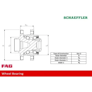 Schaeffler FAG 713649680 Juego de cojinete de rueda