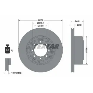 TEXTAR 93089600 Disco de freno (Unidad)
