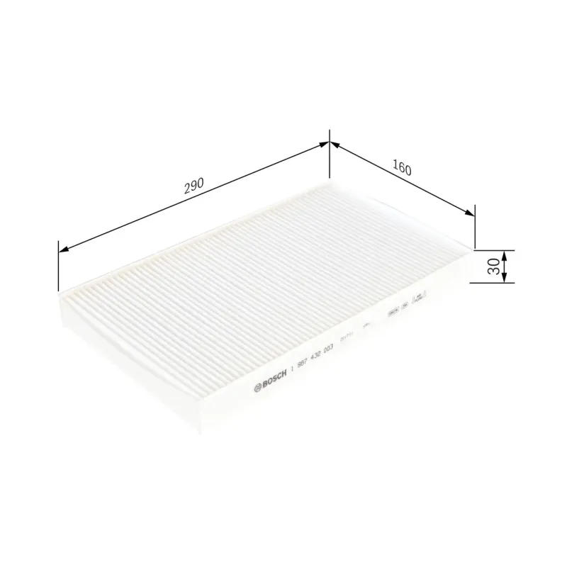 BOSCH 1987432003 Filtro, aire habitáculo