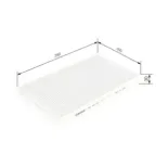 BOSCH 1987432003 Filtro, aire habitáculo