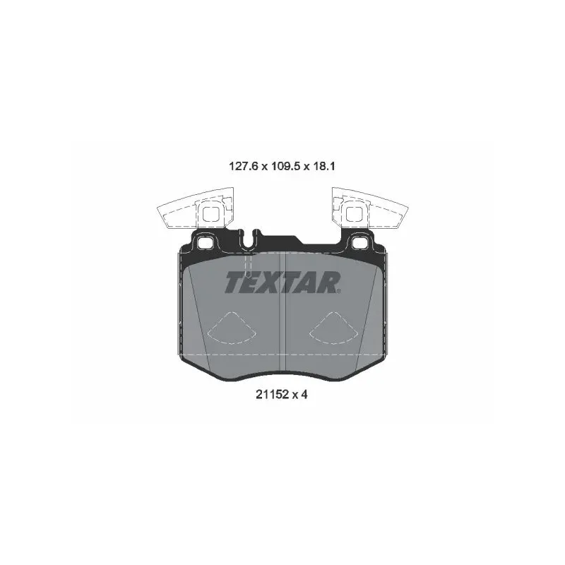 TEXTAR 2115201 Juego de pastillas de freno