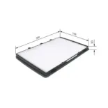 BOSCH 1987432182 Filtro, aire habitáculo