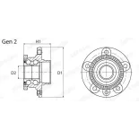 MOOG VO-WB-11022 Juego de cojinete de rueda