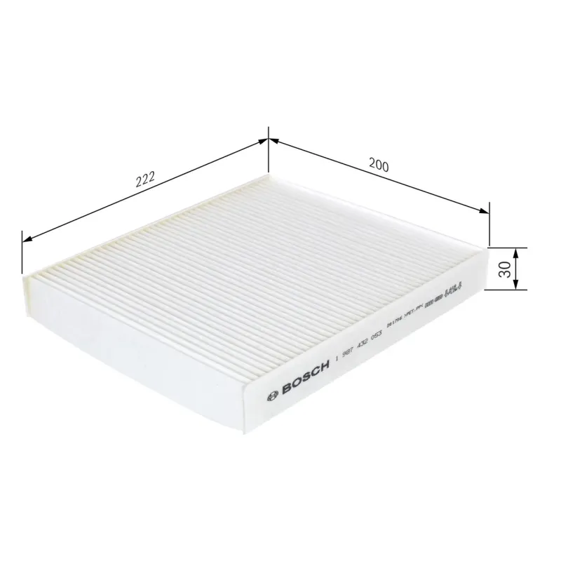 BOSCH 1987432053 Filtro, aire habitáculo