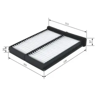 BOSCH 1987432086 Filtro, aire habitáculo