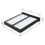 BOSCH 1987432086 Filtro, aire habitáculo