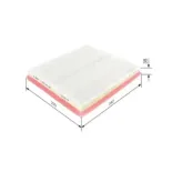 BOSCH F026400596 Filtro de aire