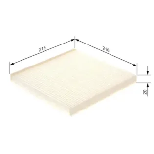 BOSCH 1987432085 Filtro, aire habitáculo