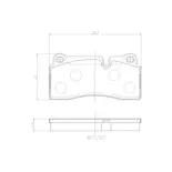 BREMBO P06111 Juego de pastillas de freno