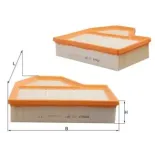 MAHLE LX987 Filtro de aire