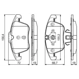 BOSCH 0986494169 Juego de pastillas de freno