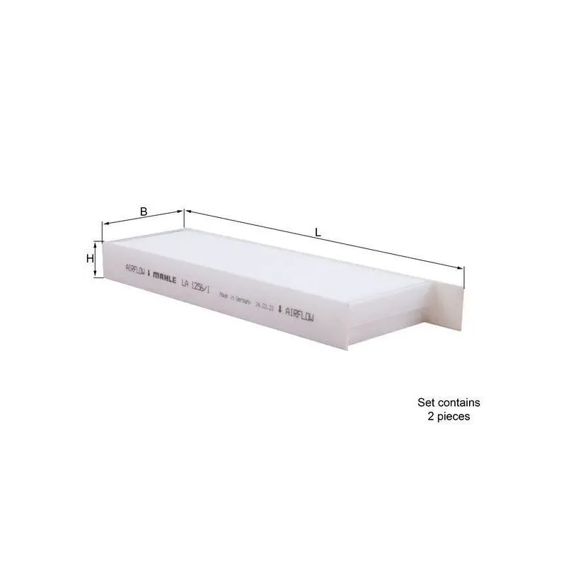 MAHLE LA1256/1/S Filtro, aire habitáculo