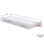 MAHLE LA1256/1/S Filtro, aire habitáculo