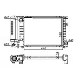 NRF 53426A Radiador, refrigeración del motor