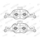 FERODO FDB5114 Juego de pastillas de freno
