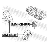 FEBEST MM-KB4F Soporte, motor