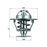 MAHLE TX8676D Termostato, refrigerante