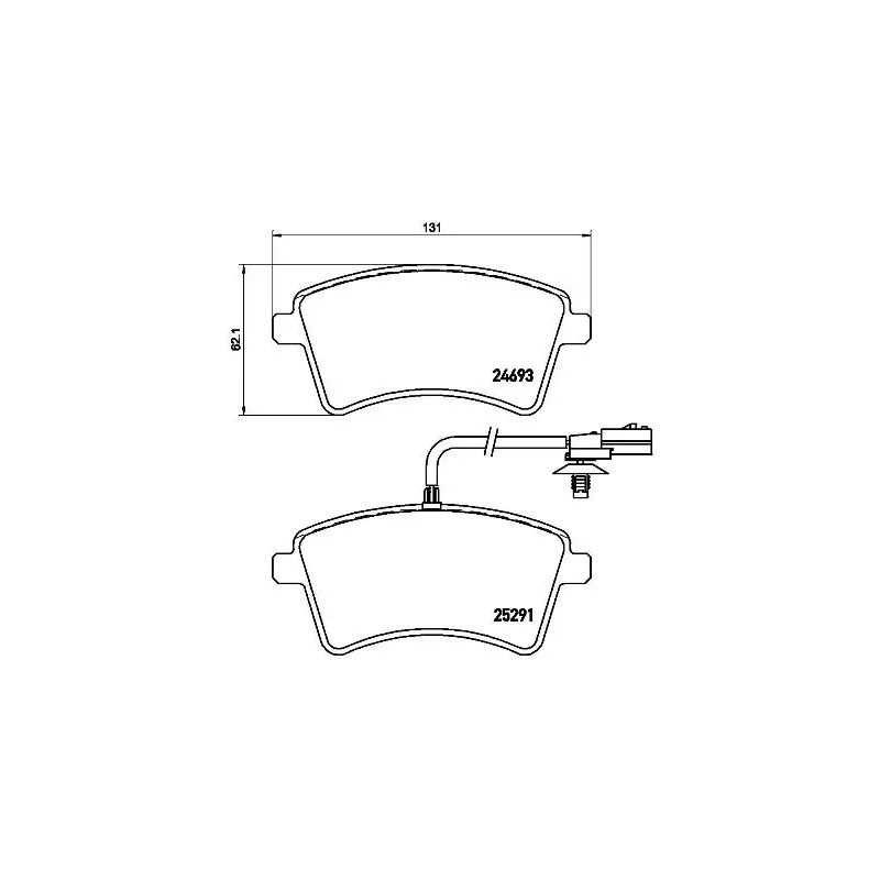 BREMBO P68058 Juego de pastillas de freno