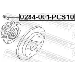 FEBEST 0284-001-PCS10 Perno de rueda