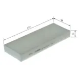 BOSCH 1987435164 Filtro, aire habitáculo