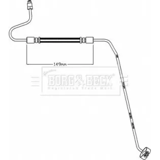 BORG & BECK BBH8445 Tubo flexible de frenos