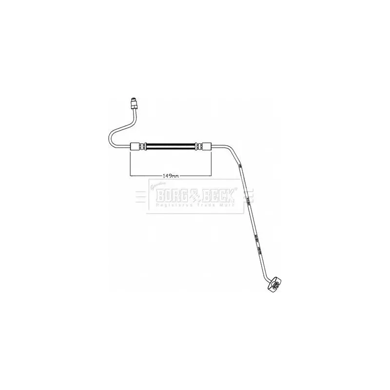 BORG & BECK BBH8445 Tubo flexible de frenos