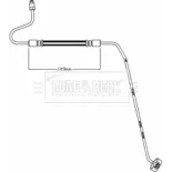 BORG & BECK BBH8445 Tubo flexible de frenos