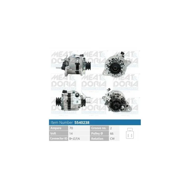 MEAT & DORIA 5540238 Alternador