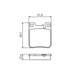 BOSCH 0986460965 Juego de pastillas de freno