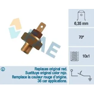 FAE 35660 Interruptor de temperatura, testigo de líquido refrigerante
