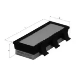 MAHLE LX824 Filtro de aire