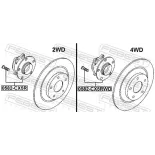 FEBEST 0582-CX5R Buje de rueda