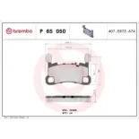 BREMBO P65050 Juego de pastillas de freno