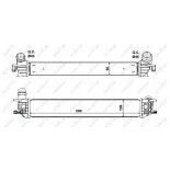 NRF 30503 Radiador de aire de admisión