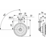 HELLA 3AL002952-811 Bocina