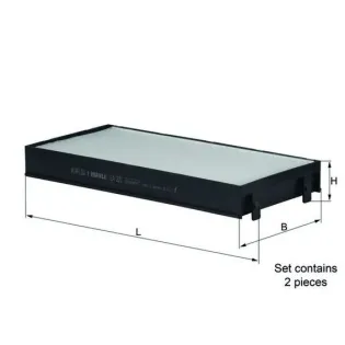 MAHLE LA221/S Filtro, aire habitáculo