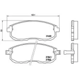 BREMBO P56021 Juego de pastillas de freno
