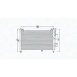 MAGNETI MARELLI 350203989000 Condensador, aire acondicionado