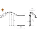 NRF 54364 Radiador de calefacción