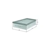MAHLE LX957/2 Filtro de aire