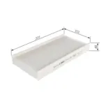 BOSCH 1987432112 Filtro, aire habitáculo