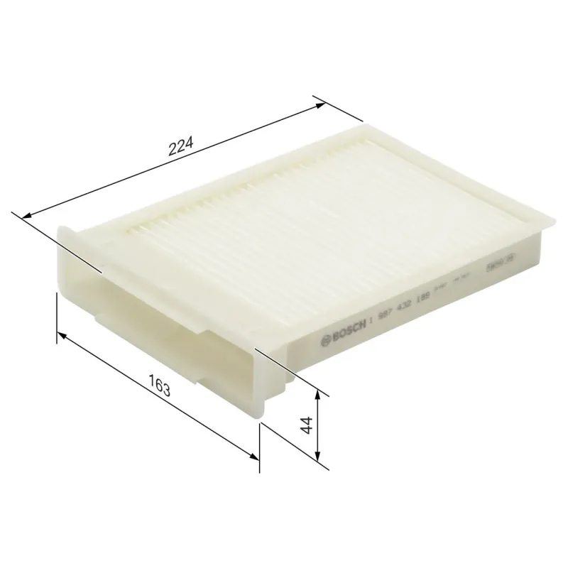 BOSCH 1987432189 Filtro, aire habitáculo