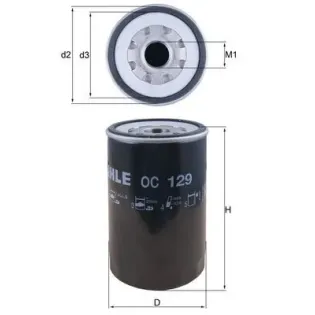 MAHLE OC129 Filtro de aceite
