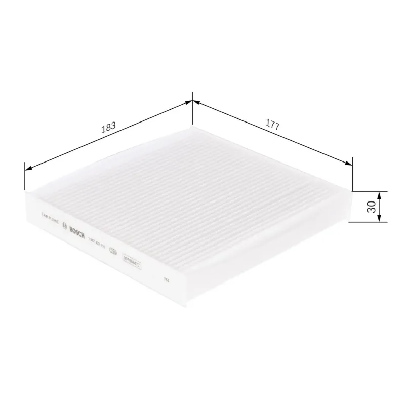 BOSCH 1987432115 Filtro, aire habitáculo